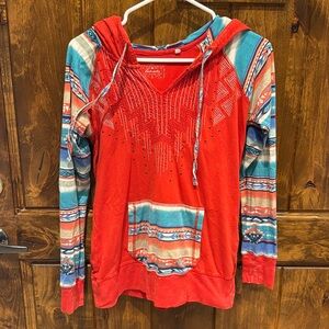 Hooded western shirt